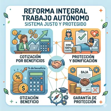 Reforma Autónomos | Cotización Proporcional y Bajas 100% | Concordia | ECONOMÍA, EMPRESA Y COMERCIO